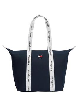 Bolsa Tommy Jeans Essential tote azul marino para mujer