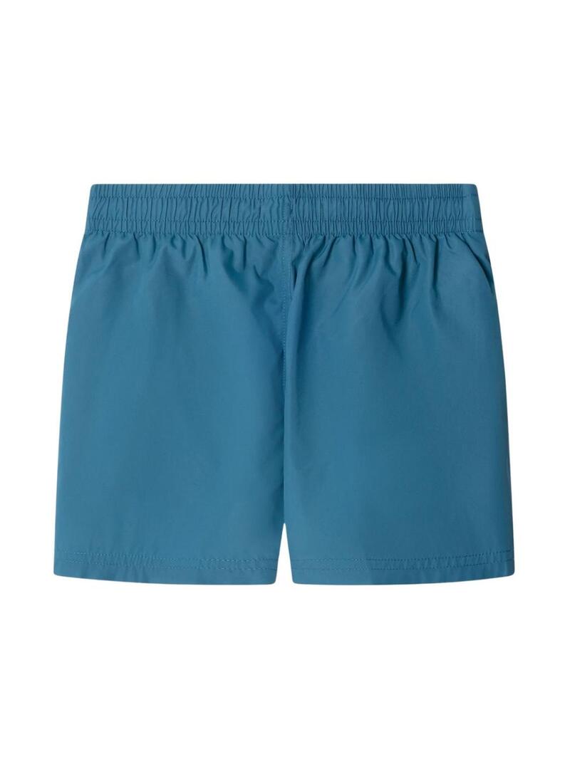 Shorts de banho Pepe Jeans azul com logotipo para menino