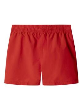 Roupa de banho Pepe Jeans com estampa do logo vermelho para menino.