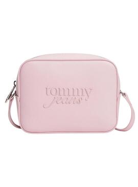 Bolsa Tommy Jeans Must Camera rosa para mujer.