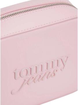 Bolsa Tommy Jeans Must Camera rosa para mujer.
