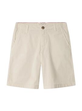 Bermudas Pepe Jeans Alexander bege para criança.