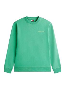 Moletom Tommy Jeans Linear verde para homem