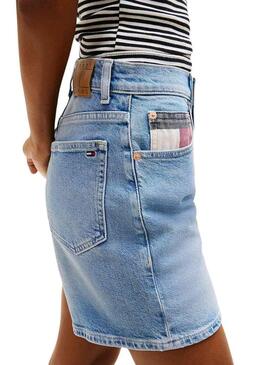 Shorts de ganga Tommy Jeans Mom para mujer