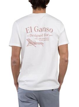 Camisa El Ganso Hamacas branca para homem.