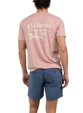Camiseta El Ganso Hamacas rosa para hombre - Camiseta El Ganso Hamacas rosa para homem.