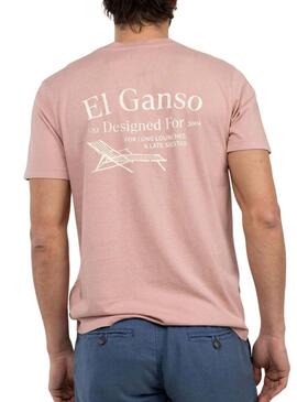 Camiseta El Ganso Hamacas rosa para hombre - Camiseta El Ganso Hamacas rosa para homem.