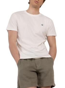 Camiseta El Ganso Dyed branca para homem.
