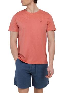 Camisa El Ganso Dyed coral para homem.