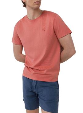 Camisa El Ganso Dyed coral para homem.