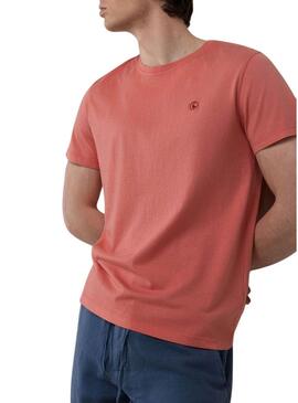 Camisa El Ganso Dyed coral para homem.
