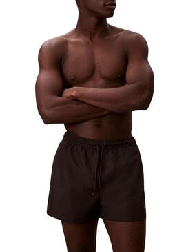 Calção Calvin Klein Jeans Drawstring preto para homem