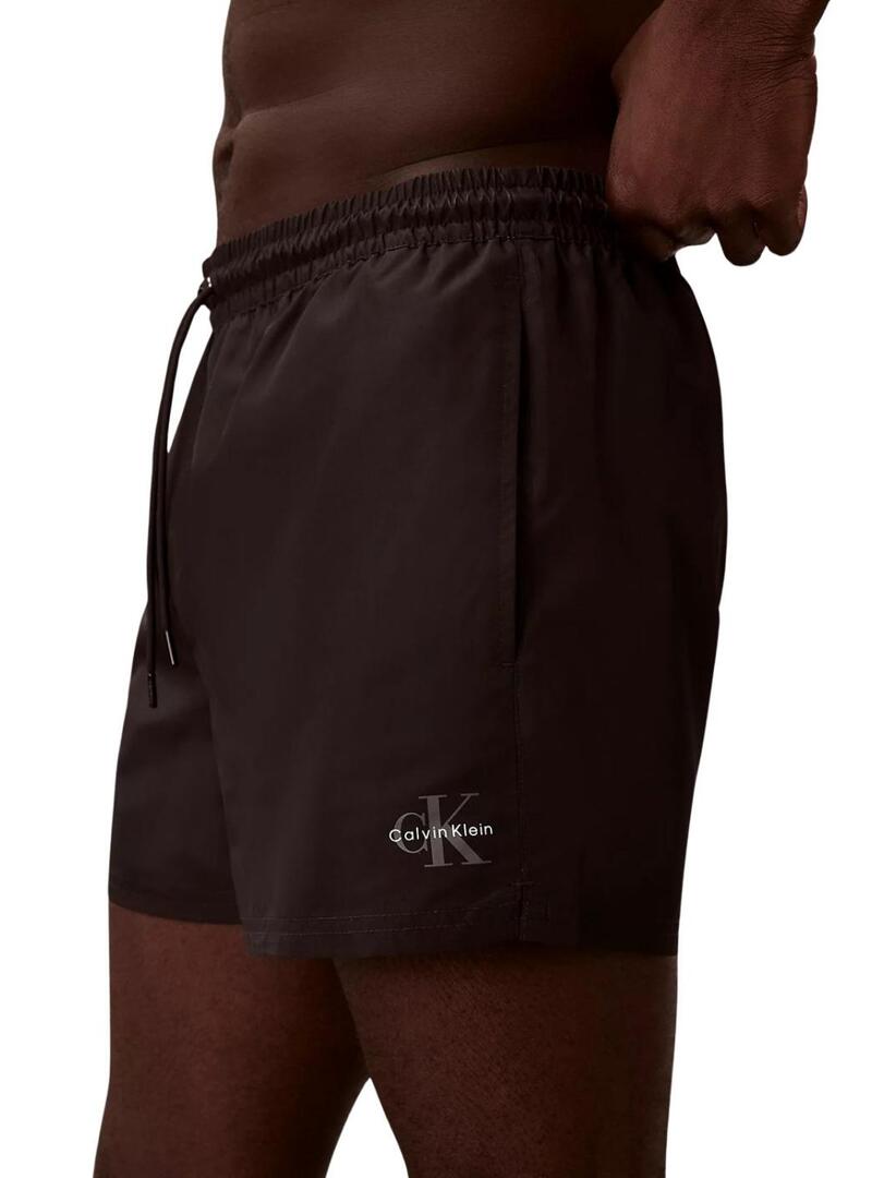 Calção Calvin Klein Jeans Drawstring preto para homem