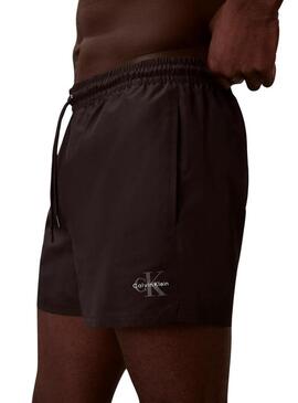 Calção Calvin Klein Jeans Drawstring preto para homem