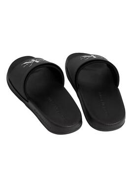Chinelos Calvin Klein Jeans Slide preto para homem