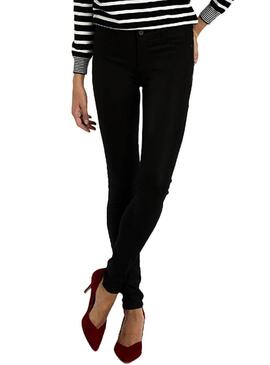 Calça Naf Naf Preto brilhante Skinny para Mulher