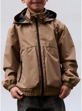 Casaco Name It Macon marrom para menino.