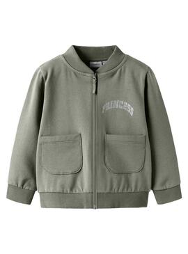 Jaqueta Name It Botanja verde para menina