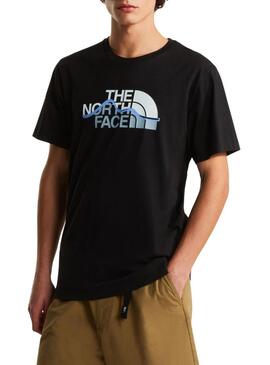 Camiseta The North Face Line preta para homem.
