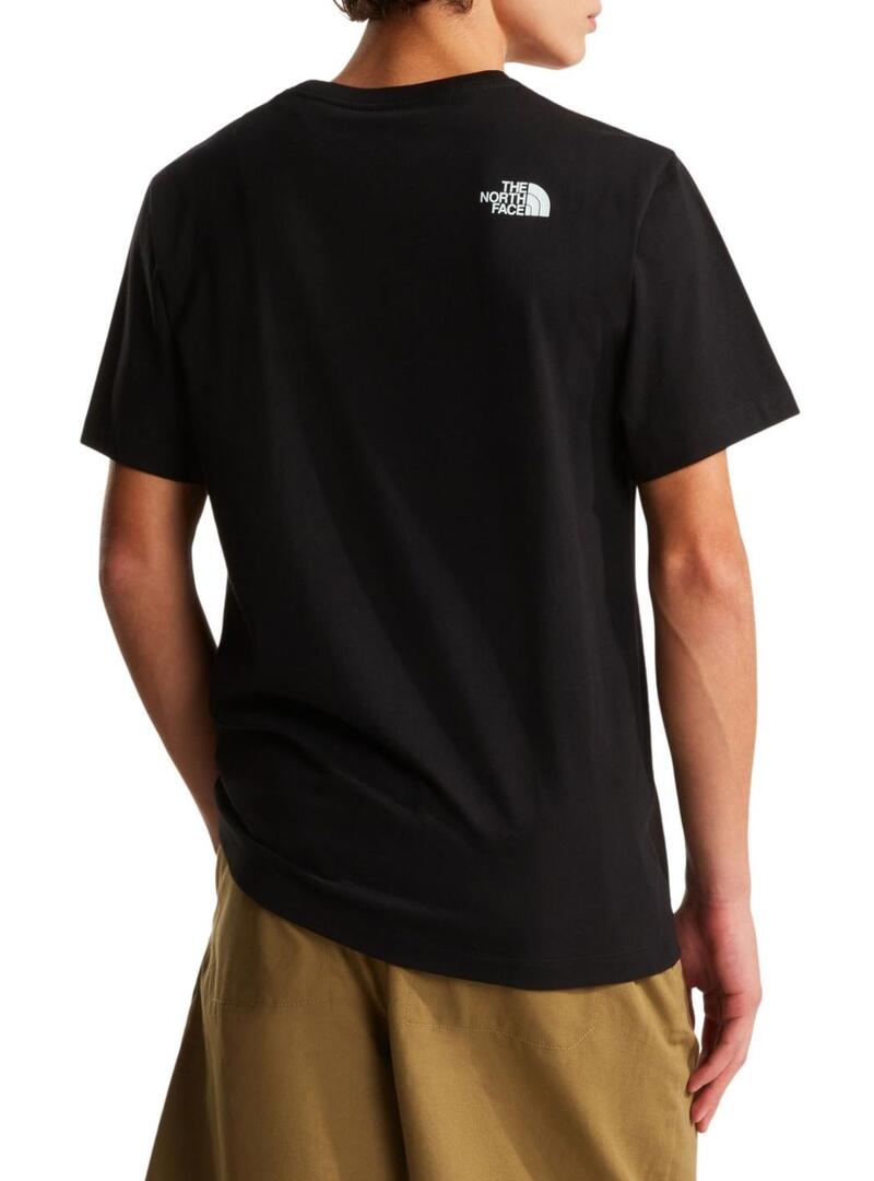 Camiseta The North Face Line preta para homem.