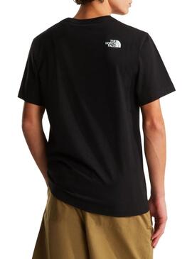 Camiseta The North Face Line preta para homem.