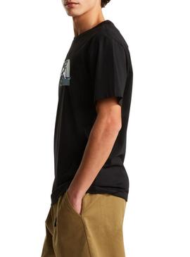 Camiseta The North Face Line preta para homem.