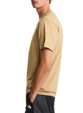 Camiseta The North Face Denali bege para homem.