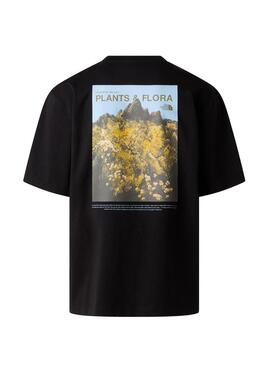 Camiseta The North Face Plant and Flora preta para homem.
