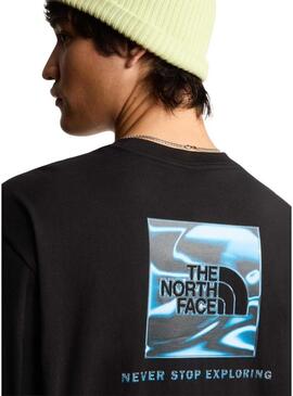 Camiseta The North Face LQD preta para homem.