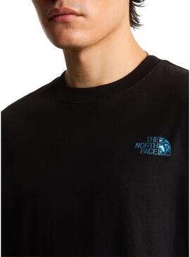 Camiseta The North Face LQD preta para homem.