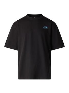 Camiseta The North Face LQD preta para homem.
