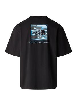 Camiseta The North Face LQD preta para homem.