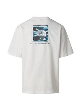 Camiseta The North Face LQD branca para homem.