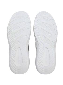 Sapatilhas Tommy Hilfiger Knit Extralight preto para mulher.