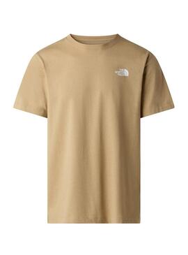 Camiseta The North Face Evo box bege para homens.