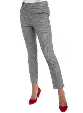 Calças Naf Naf Houndstooth para Mulher