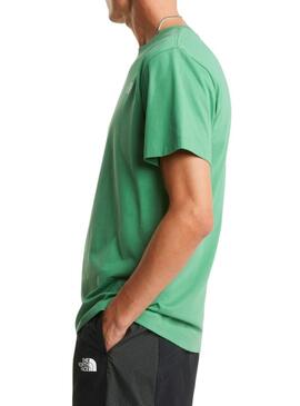 Camiseta The North Face Evo box verde para homem.