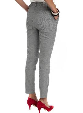 Calças Naf Naf Houndstooth para Mulher
