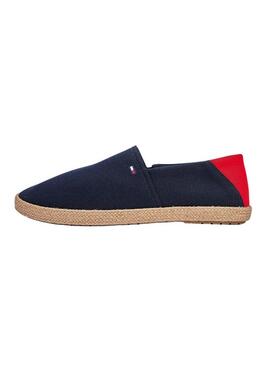 Alpargatas Tommy Hilfiger Core com logo marinho para homens.