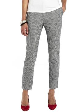 Calças Naf Naf Houndstooth para Mulher
