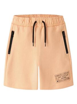 Bermudas Name It Fauvne laranja para menino