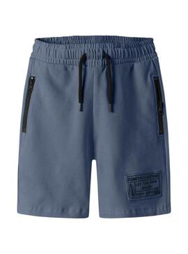 Bermudas Name It Fauvne azul para menino.