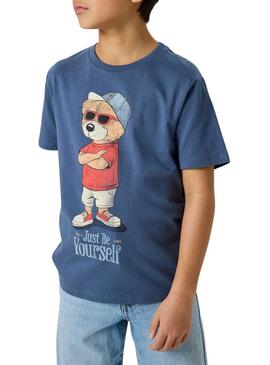 Camiseta Name It Dobs azul marinho para menino.