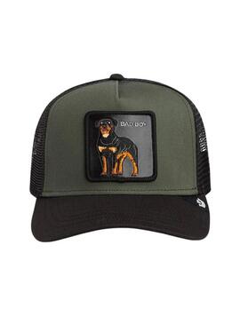 Touca Goorin Bros Bad boy verde e preto para homem