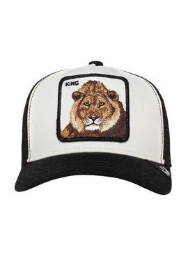 Boné Goorin Bros King preto e branco para homens