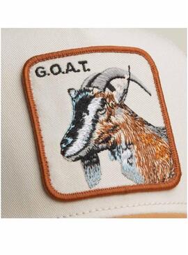 Boné Goorin Bros The Goat branco e mostarda para homem