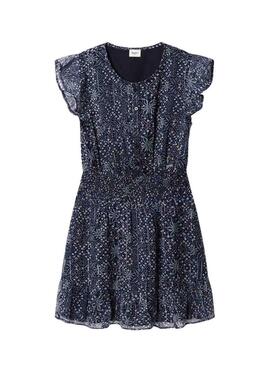 Vestido Pepe Jeans Imabel azul marinho para menina