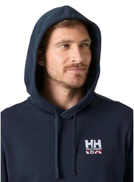 Moletom Helly Hansen Shoreline marinho para homem.