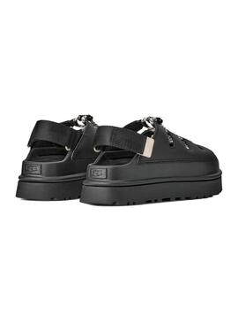 Sandálias UGG GoldenGlow Toggle preto para mulher.