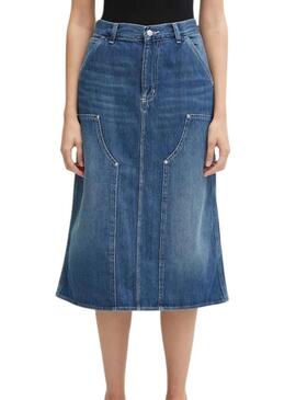 Saia Carhartt Double Knee preta para mulher